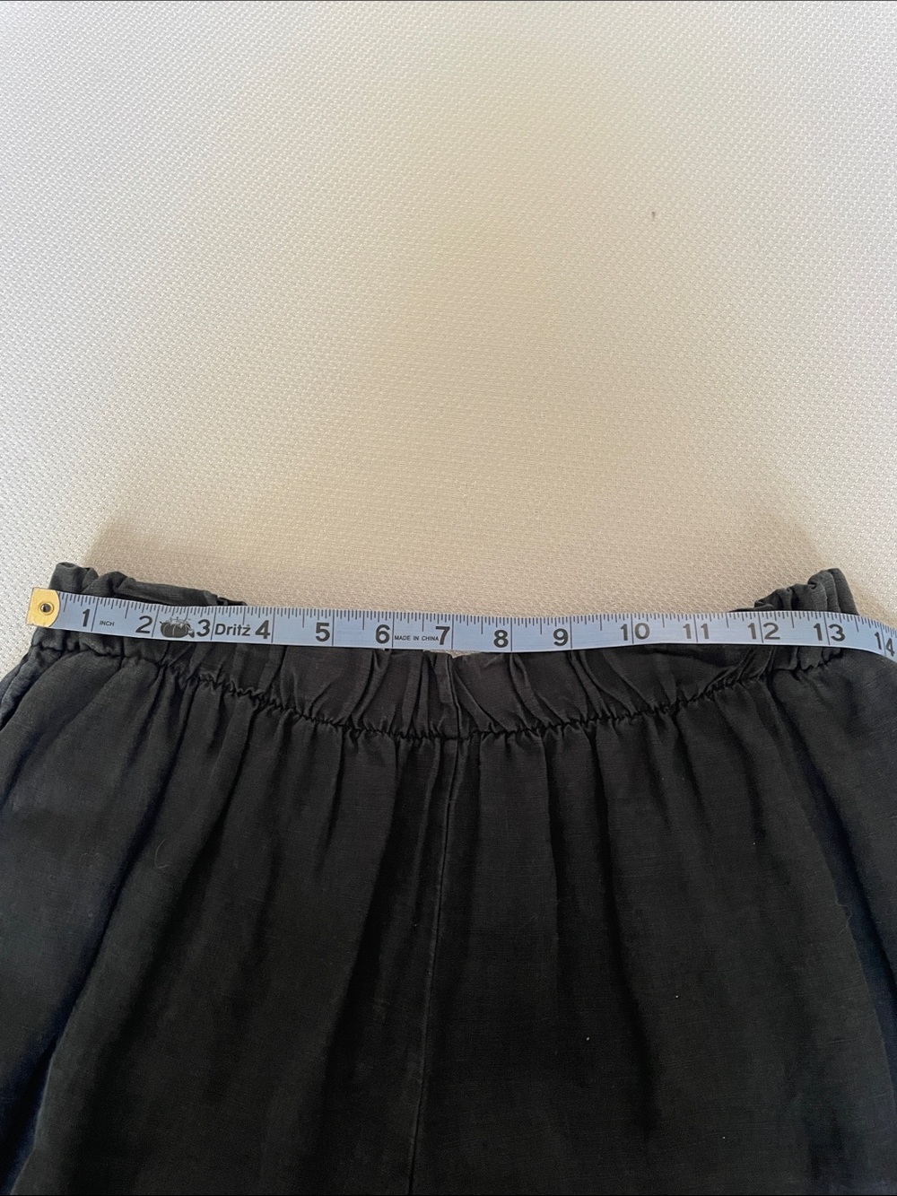Bryn Walker Black Elastic-Waist Linen Pants Size Medium - Picture 4 of 10